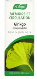 Mémoire et Circulation Gingko Extrait de Plante Fraîche 50 ml - Flacon 50 ml