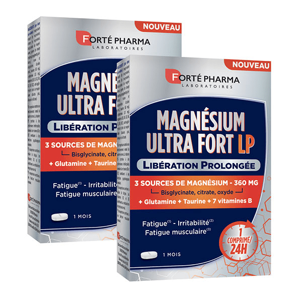 Magnésium Ultra Fort 360 - 30 comprimés Lot de 2 Programme 2 mois