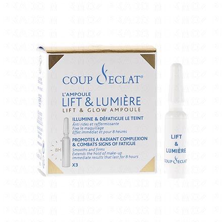 COUP D'ECLAT lifting et lumière du teint 3 ampoules