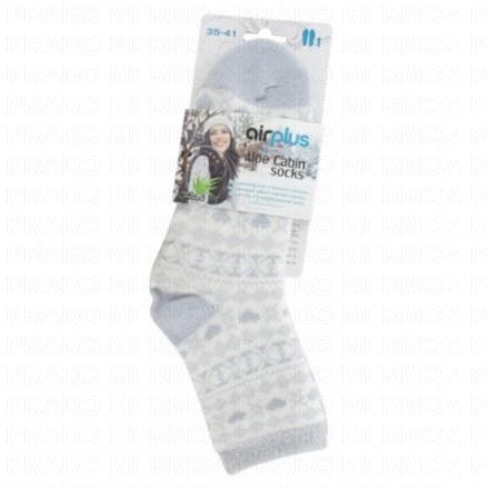 Femme - Aloe Cabin Chaussettes Hydratantes blanc gris