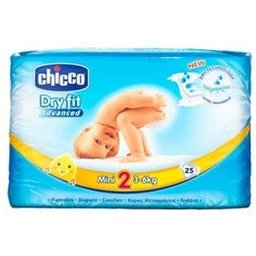 Dry Fit Advanced Diapers T2 3-6kg 25 Unités