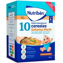 Nutriben 10 Cereales Galleta Maria 600g