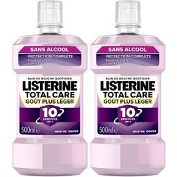 Listerine Total Care Goût Plus Léger Bain DE Bouche - Bain de bouche fluoré, goût plus lég