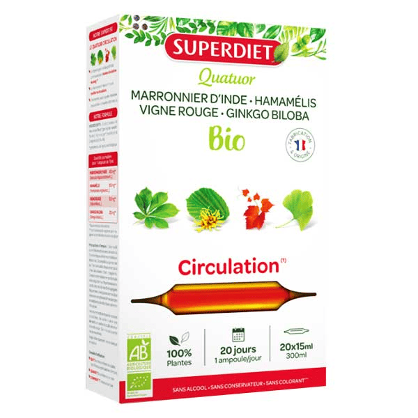 Quatuor Marronnier d'Inde Circulation 20 ampoules x 15ml