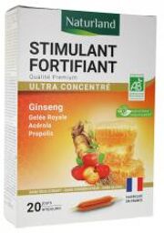 Renforcez votre vitalité avec les ampoules bio Stimulant Fortifiant de - Boîte 20 ampoules de 10 ml