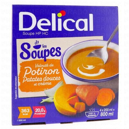 Soupe HP/HC - Velouté de Potiron Patates douces et crème 4x200ml