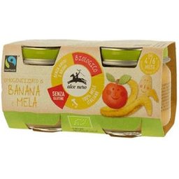 Organic Baby Food Banana Apple 2x80g