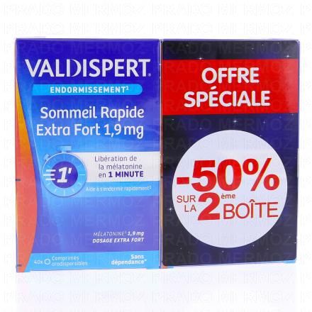 Sommeil Rapide Extra Fort 1.9 mg offre spéciale -50% sur la 2ème boite