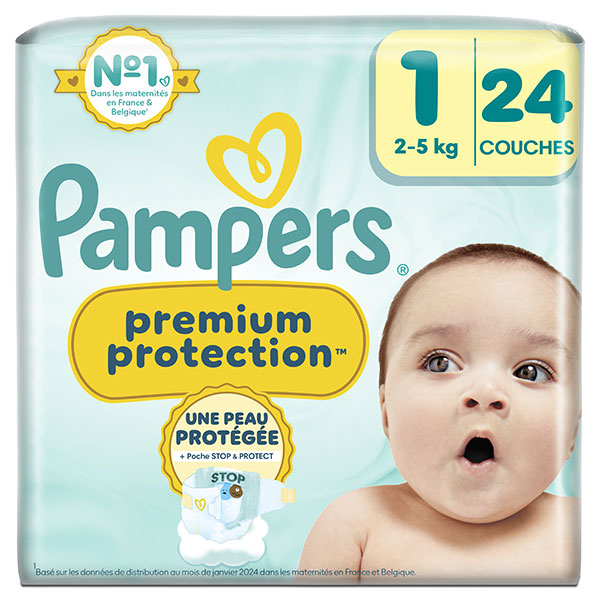 Couches Premium Protection T1 (2-5 Kg)