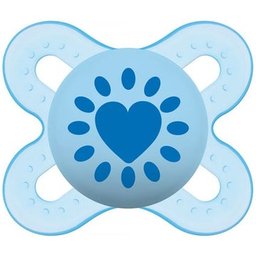 Baby Silicone Soother Start 0-2 M Bleu