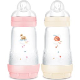 Easy Start Classique Biberon 2 Mois et + Débit 2 Bonbon Coton 2x260ml