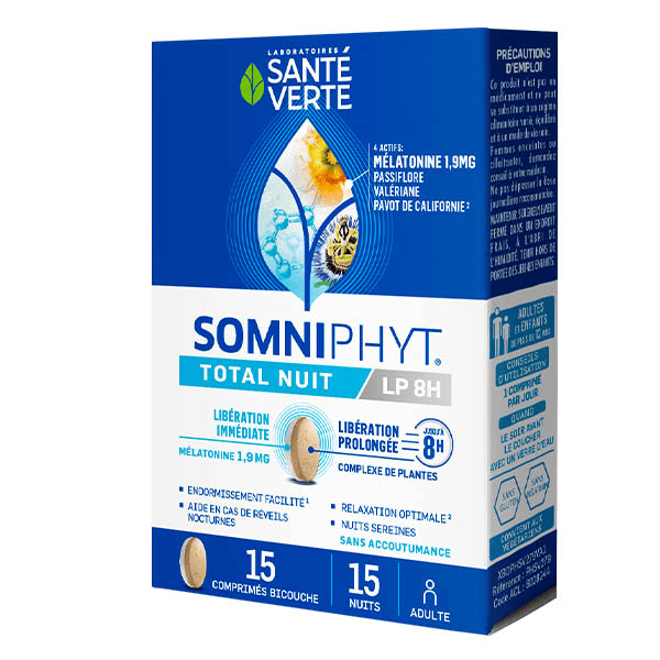 Somniphyt Total Nuit LP 1,9mg 15 comprimés
