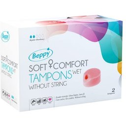 Tampons lubrifiés Soft Comfort sans bandelettes 2 pièces