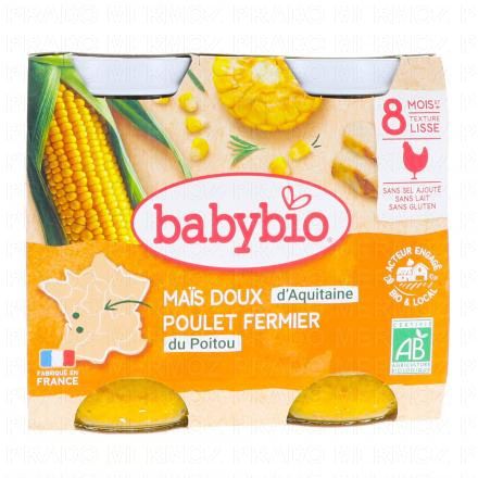 Repas du Midi - Petits pots Maïs doux et poulet dès 8 mois 2x200g