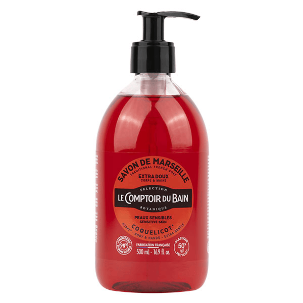Savon de Marseille Coquelicot Extra Doux 500ml