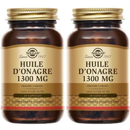 Huile d'Onagre 1300mg - Equilibre Féminin - Maintien des tissus de la peau - 30 softgels
