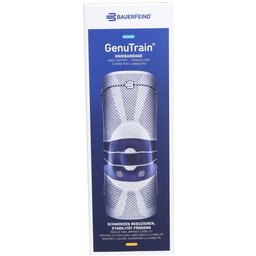 Bauerfeind® GenuTrain® Genouillère avec bord en silicone taille 3 titan