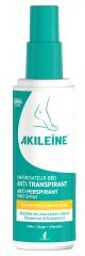 Akileïne Anti-Transpirant Pieds Spray 100 ml - Vaporisateur 100 ml