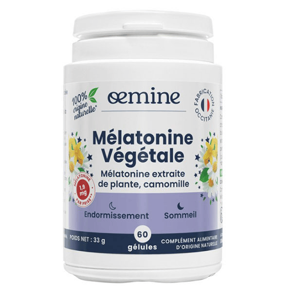 Mélatonine Végétale 1,9 mg Sommeil 60 gélules