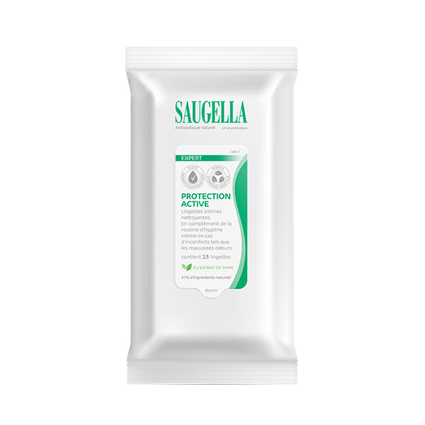 Antiseptique Naturel Lingettes Intimes Nettoyantes - Pack 15 lingettes