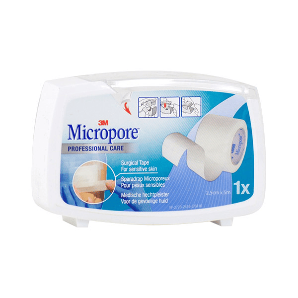 Micropore Sparadrap Microporeux Blanc 2,5cm x 5m