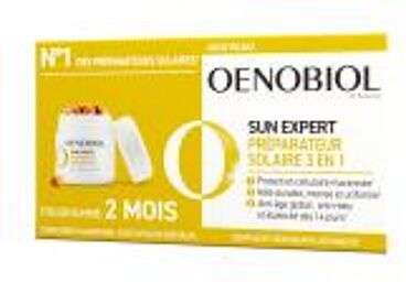 Sun Expert Préparateur Solaire 3en1 Lot de 2 x 30 Capsules Végétales - Lot 2 x 30 Capsules Végétales