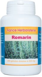 GELULES ROMARIN feuille 200 gélules dosées à 220 mg poudre pure.