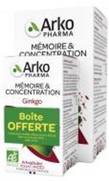Arkogélules Ginkgo Bio 150 Gélules + 45 Gélules Offertes - Lot 150 + 45 gélules