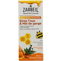 Zarbeil Sirop Toux & Mal De Gorge 150ml