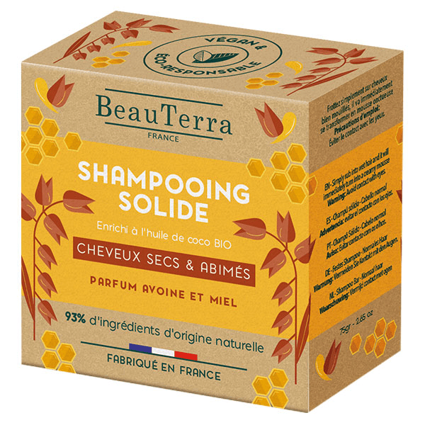 Shampoing Solide Cheveux Secs et Abimés 75g