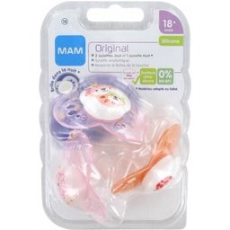 Succette Original 18+ mois Silicone Fille 3uts
