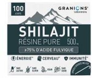 Résine Pure Shilajit 500 mg 50 g - Pot