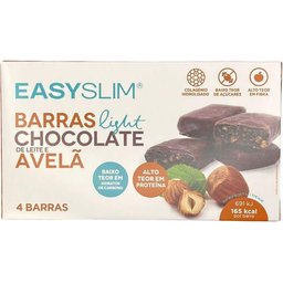 Barras Light Chocolate Leche Avellana 4x44g