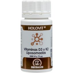 Holovit Vitamines D3 K2 Lipos 3000 Ui et 75Mcg 50caps