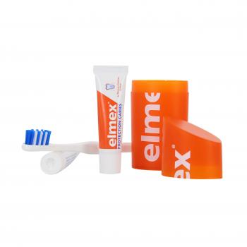 Set dentaire de voyage lot de 2 tubes 12ml + 1 brosse à dents