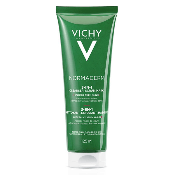 Normaderm 3 en 1 Exfoliant Nettoyant Masque 125ml