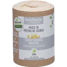 Nat&Form Huile de pépins de courge en capsules