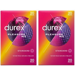 Préservatifs Pleasure Me - 20 Préservatifs Perlés et Nervurés