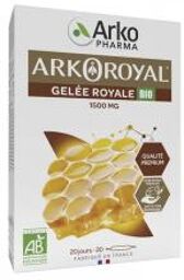 Arko Royal Gelée Royale 1500 mg Bio 20 Ampoules - Boîte 20 ampoules de 10 ml