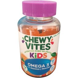 Acariens à mâcher Oméga 3 + Multivitamines 60 U