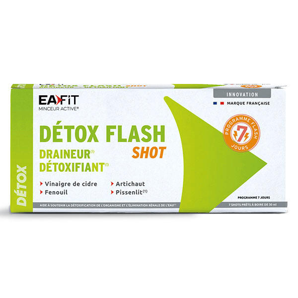 MINCEUR - Detox Flash 7 jours - Draine et Détoxifie - 7 Shots