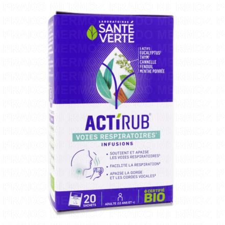 SANTE VERTE Actirub - Infusions voies respiratoires bio x20 sachets
