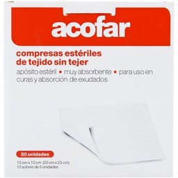 Aposito Esteril Non tissé 10 Cm X 20 Cm 50 Compressions