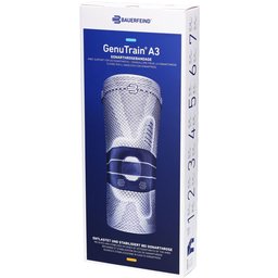 Bauerfeind® GenuTrain® A3 Genouillère taille 4 titane gauche