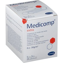 Medicomp® Compresses non-tissé sterile 5 cm x 5 cm 4plis