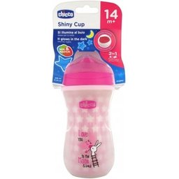 Glowing Verre lumineux rose 14M+ 1pc