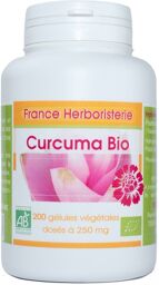 200 gélules CURCUMA BIO AB dosées à 250 mg