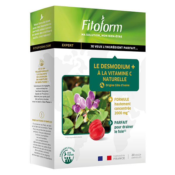Le Desmodium+ à la Vitamine C Naturelle 20 ampoules