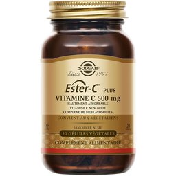 Ester C® Plus 500 mg - Vitamine C - Défenses immunitaires - 50 gélules végétales