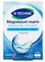 Magnésium Marin B6 Rhodiola 30 Gélules - Boîte 30 gélules